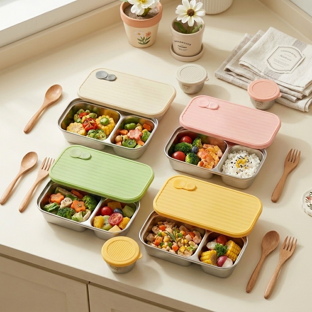 304 Stainless Steel Bento Box  - Meal Prep Meal Ideas ulasan dan harga